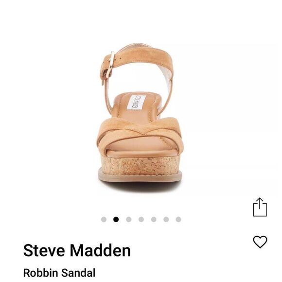 STEVE MADDEN Robbin Wedge Sandals - Picture 4 of 11